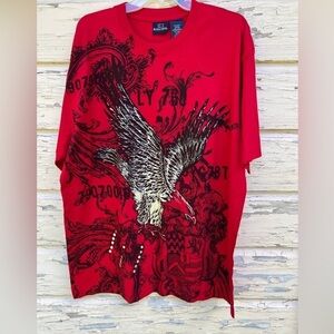 Vintage 90s Bugle Boy Eagle Graphic Streetwear Grunge Oversized T Shirt XL